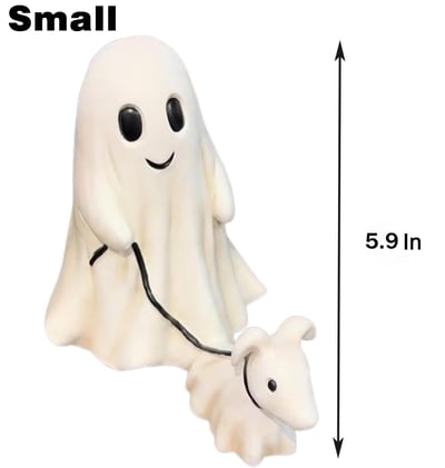 β¨2025 Ghost Walking Dog Statue π»π₯