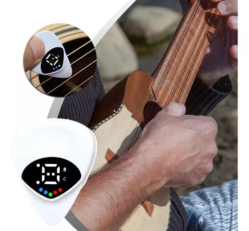🏆Flash Sale⚡ 50K+ SOLD! Almost Gone - ✨2-in-1 Guitar Picks-Acoustic Guitar Tuner