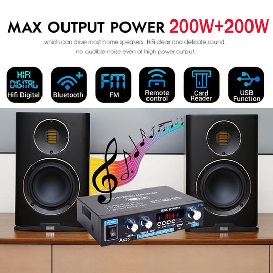AK35 Stereo Amplifier Home Audio Bluetooth 5.0 Max