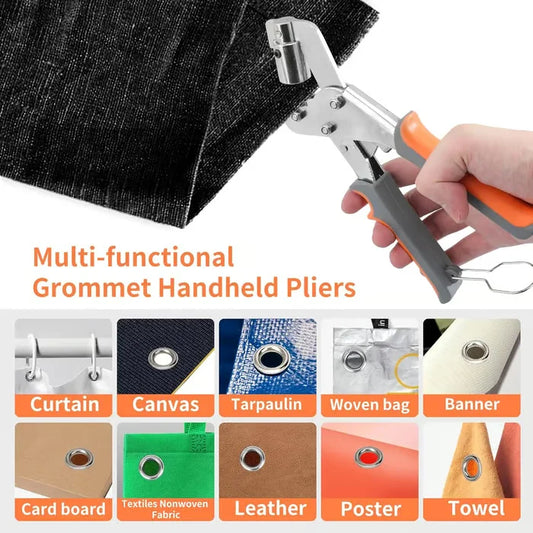 🔥LAST DAY 49%OFF🔥Grommet Tool Kit - 100Pcs metal grommets+manual eyelet puncher*1