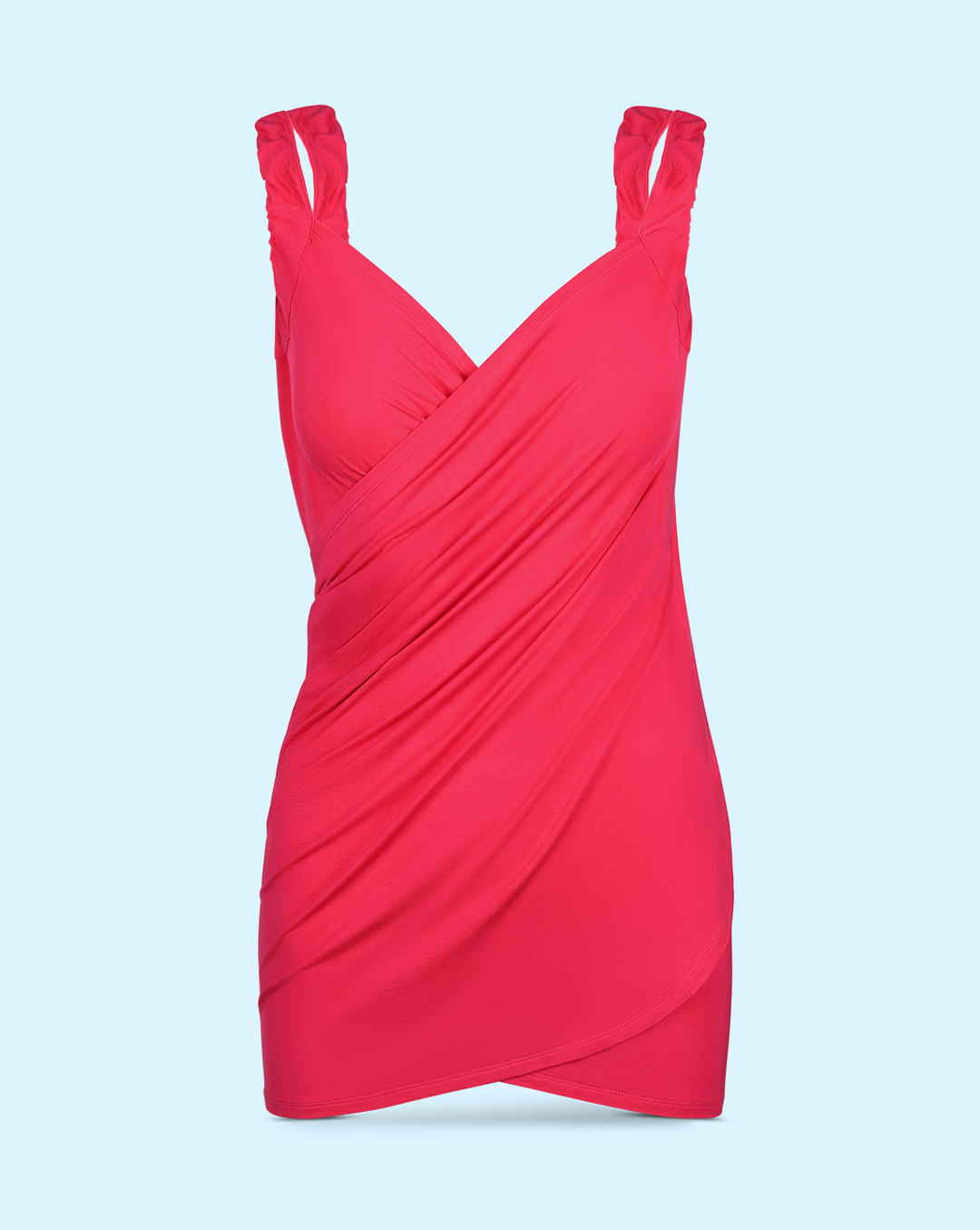 Mini Bamboo Wrap Dress