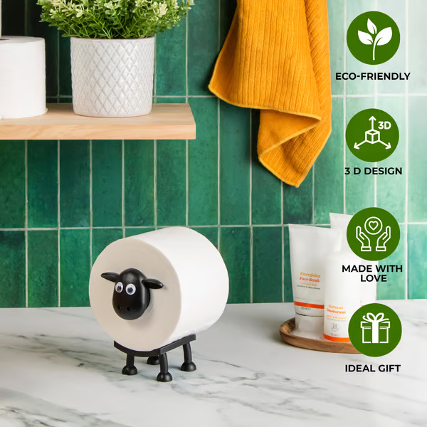 π Sheep Toilet Roll Holder