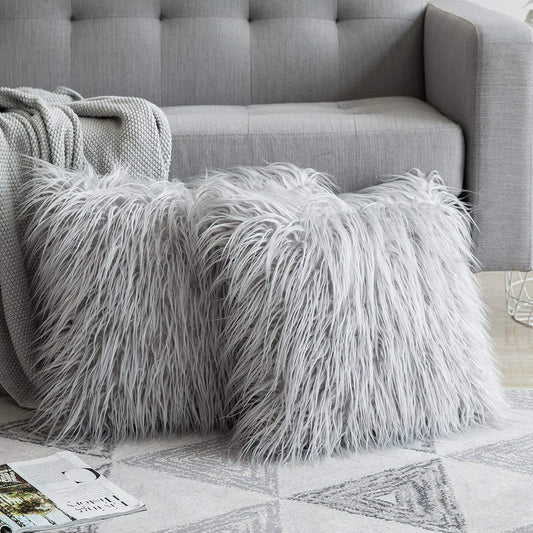 Fluffy Soft Throw Pillow Case