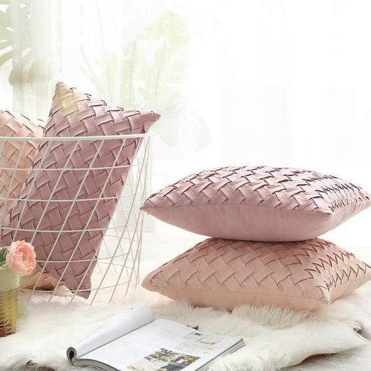 Faux Suede Pillow Cover