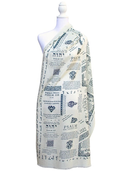✝️Protection Bible Verse Scarf, Yeshua Scripture Wrap🙏