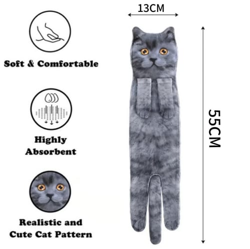 🎁 Early Christmas Sale 🎅 Funny Cat Hand Towels