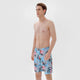 🎉Spring Sale 50% Off - Family Matching Blue Pink Flower Printed Swimsuits