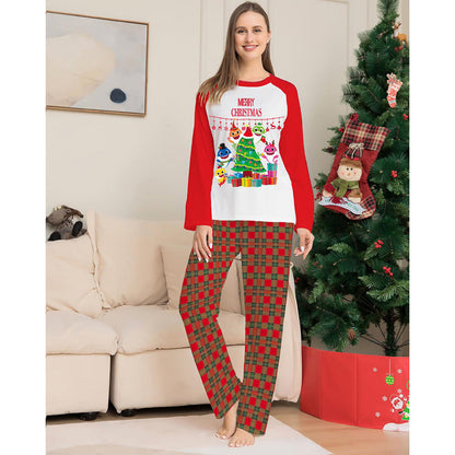 Cute Puppy Print Christmas Family Matching Pajamas