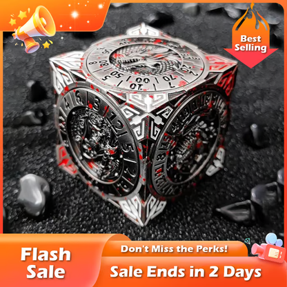 🏆Flash Sale⚡ 50K+ SOLD! Almost Gone-💥2026 New DND Fidget Spinner DICE: 7-in-1 Metal DND Dice Cube – 6-Sided Rotating Polyhedral Dice, Tabletop RPG Accessory for DMs and Player，Best gifts