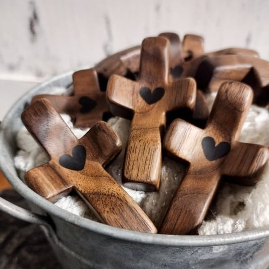 Easter Pre-sale 49%OFF🔥Handcrafted Wooden Cross My Heart