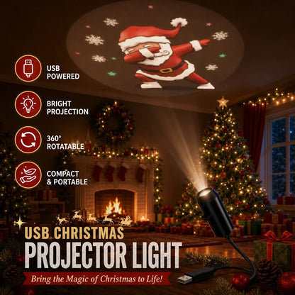 -Plug-&-Play HD Christmas Projector – 6 or 10 Festive Scenes - Image 4