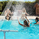 Solar Pool Fountain with Lights Dual Arc - Above/Inground Pool Fountain Lights with Remote Control
