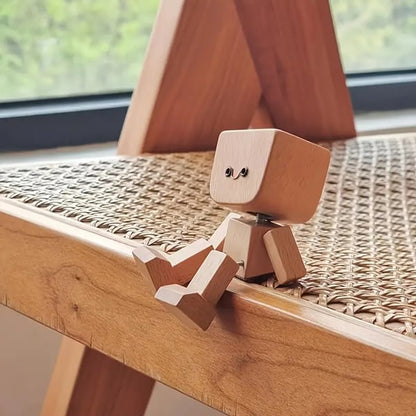 😆Shaking Feet Wooden Doll-Replaceable facial expressions