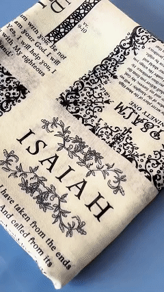 ✝️Protection Bible Verse Scarf, Yeshua Scripture Wrap🙏