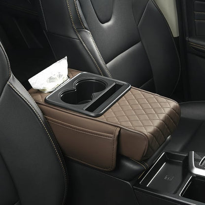 🔥Christmas Hot Sale -Multifunctional PU Leather Car Armrest Box Mat