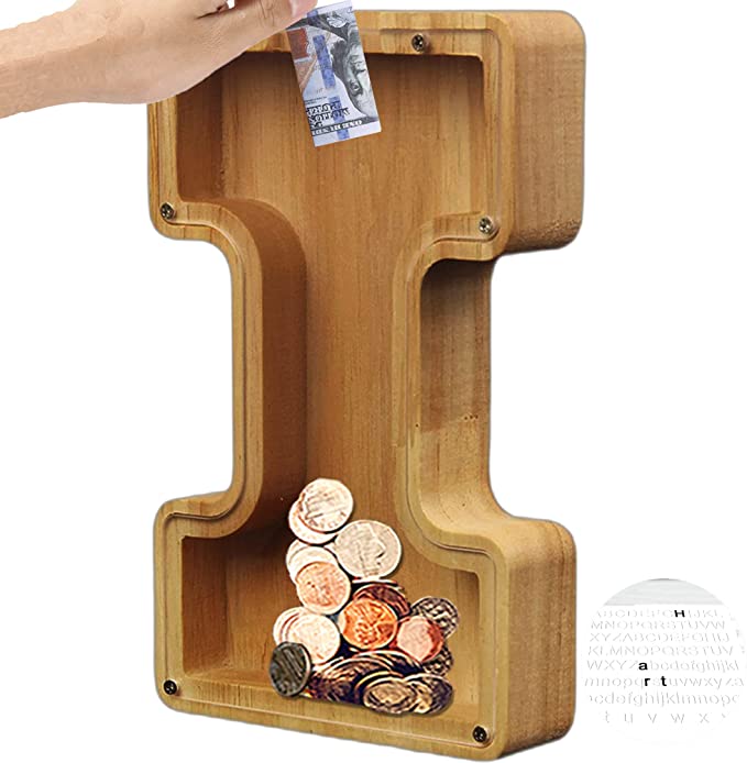Piggy Bank-Wood Gift For Kids-Customizable name