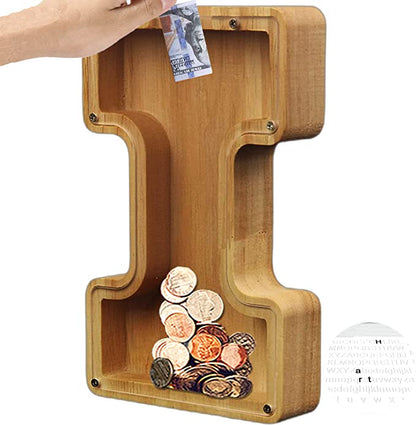 Piggy Bank-Wood Gift For Kids-Customizable name