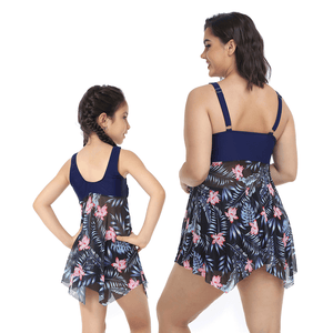 🎉Spring Sale 50% Off - Ruffle Floral Print One Piece Mommy and Daughter Swimsuits