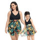 🎉Spring Sale 50% Off - Ruffle Floral Print One Piece Mommy and Daughter Swimsuits