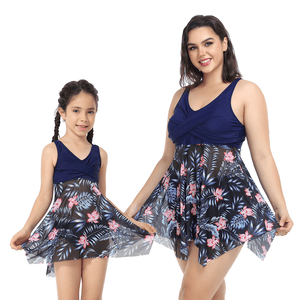 🎉Spring Sale 50% Off - Ruffle Floral Print One Piece Mommy and Daughter Swimsuits