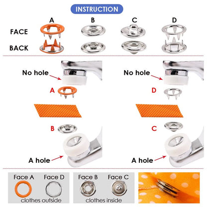 Metal Snaps Buttons Tool Kit(50% Off + Buy Two Free Shipping)