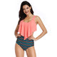 Stripes Pattern Bikinis Set Two Piece Swimsuit
