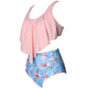 Stripes Pattern Bikinis Set Two Piece Swimsuit