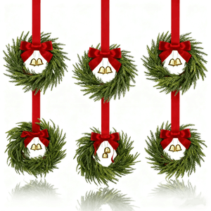 🎄Mini Christmas Wreaths✨Maximum Holiday Magic, Instant Festive Charm & Versatile Decor! 🎀
