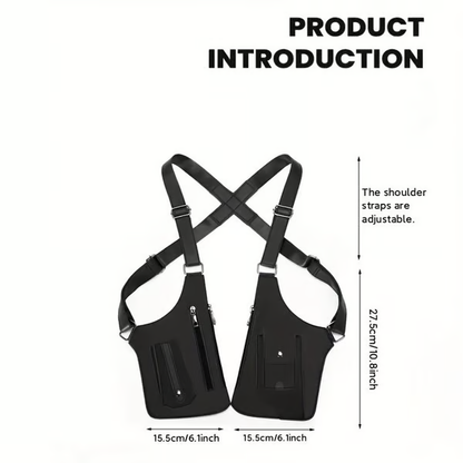 🔫 Unisex Premium Leather Shoulder Bag - Adjustable Underarm Strap
