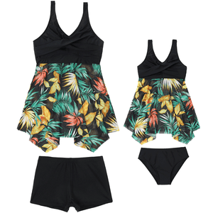 🎉Spring Sale 50% Off - Ruffle Floral Print One Piece Mommy and Daughter Swimsuits