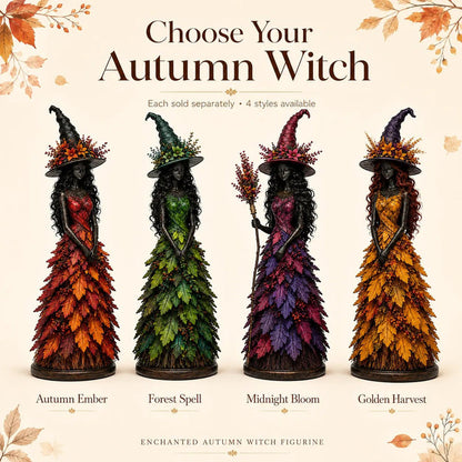 🔥LAST DAY 50% OFF - 🧙‍♀️Enchanted Autumn Witch Figurine(📦Buy 4 Free Shipping)