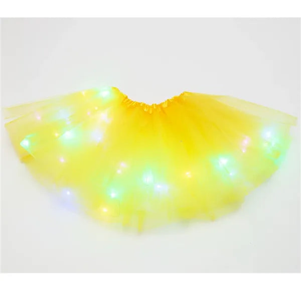 Final Clearance!🌟 Princess Glow LED Skirt | Soft, Safe & Stretchy for All-Day Play– Last Chance at This Price!
