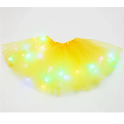 Final Clearance!🌟 Princess Glow LED Skirt | Soft, Safe & Stretchy for All-Day Play– Last Chance at This Price!