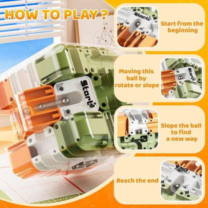 🔥Christmas Hot Sale 🔥Large Labyrinth 3D Puzzle Maze Cube - Engaging Brain Teaser Toy