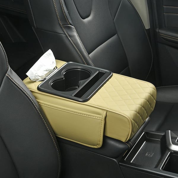 🔥Christmas Hot Sale -Multifunctional PU Leather Car Armrest Box Mat