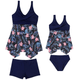 🎉Spring Sale 50% Off - Plus Size Ruffle Floral Print One Piece Mommy and Daughter Swimsuits