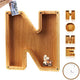 Piggy Bank-Wood Gift For Kids-Customizable name