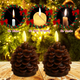 🎅2024 Christmas Promos-Flameless Pinecone Candles Battery Operated