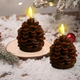 🎅2024 Christmas Promos-Flameless Pinecone Candles Battery Operated