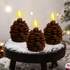 🎅2024 Christmas Promos-Flameless Pinecone Candles Battery Operated