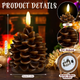 🎅2024 Christmas Promos-Flameless Pinecone Candles Battery Operated