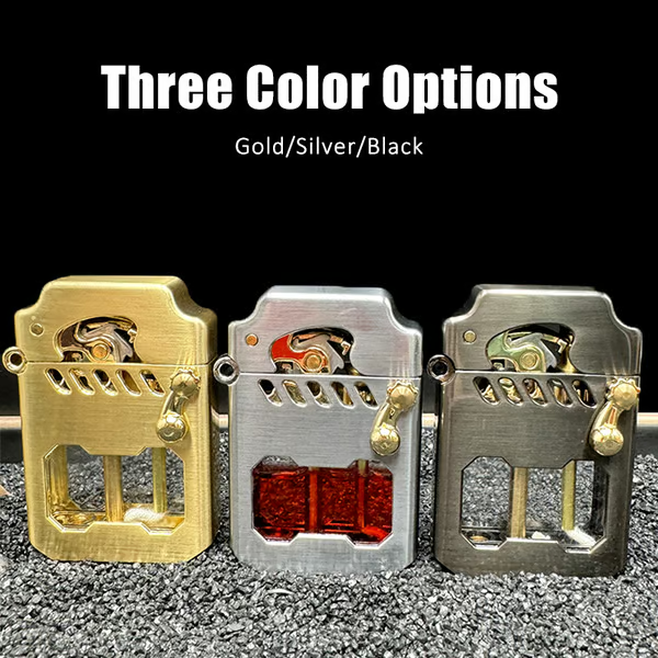 🔥 Mecha Metal Rocker Lighter
