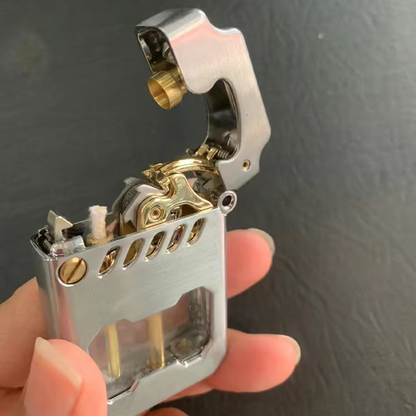 🔥 Mecha Metal Rocker Lighter