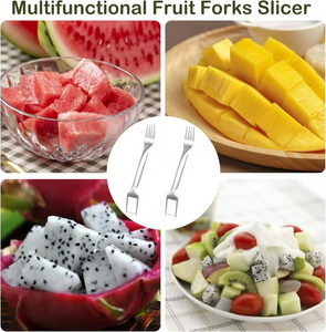 ✨ 2-in-1 Fruit Cutter & Fork – For Quick and Easy Fruit Serving! 🍓