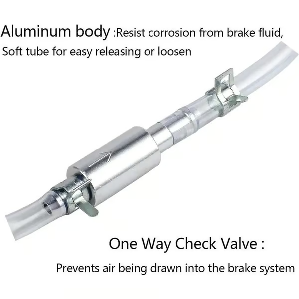 💥Brake Bleeder Hose - One Way Check Valve Tube Bleeding Tool Kit For Car Motorcyle Clutch