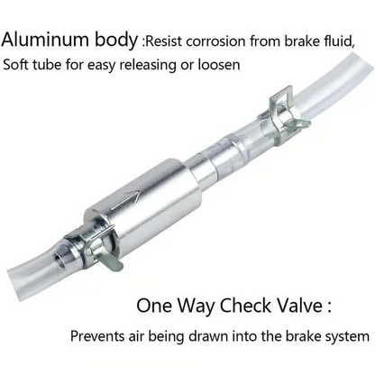 💥Brake Bleeder Hose - One Way Check Valve Tube Bleeding Tool Kit For Car Motorcyle Clutch