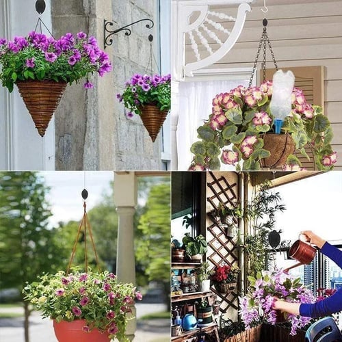 Last Day 49% 0FF🌳Plant Pulley Set For Garden Baskets Pots, Birds Feeder