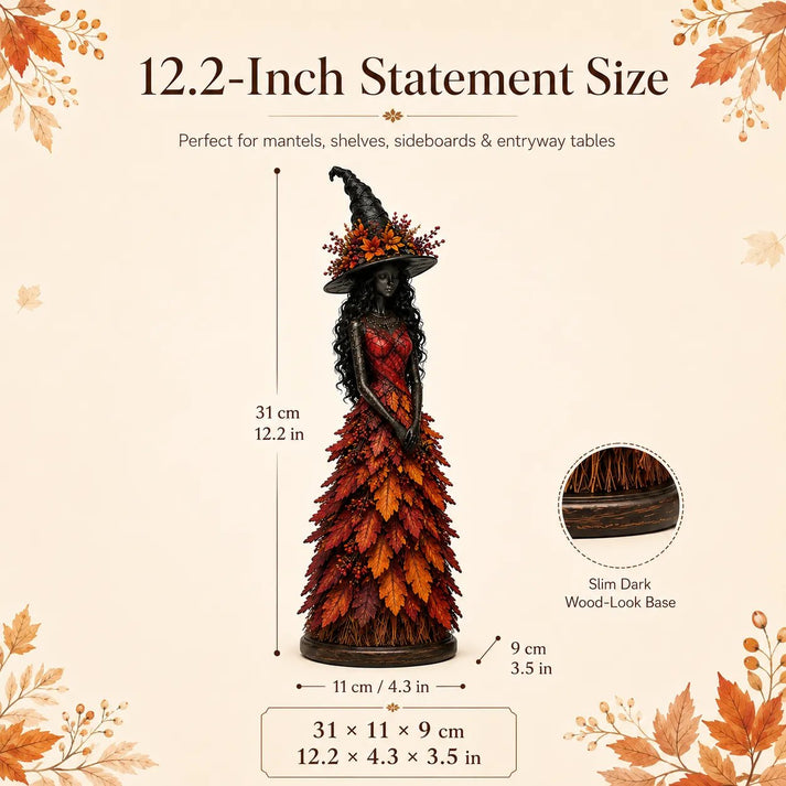 🔥LAST DAY 50% OFF - 🧙‍♀️Enchanted Autumn Witch Figurine(📦Buy 4 Free Shipping)