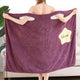 Women Quick Dry Wearable Microfiber plush Bathrobes