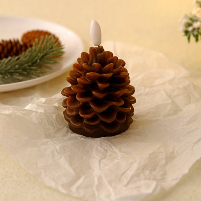 2025 HOT SELL-Flameless Pinecone Candles Battery Operated